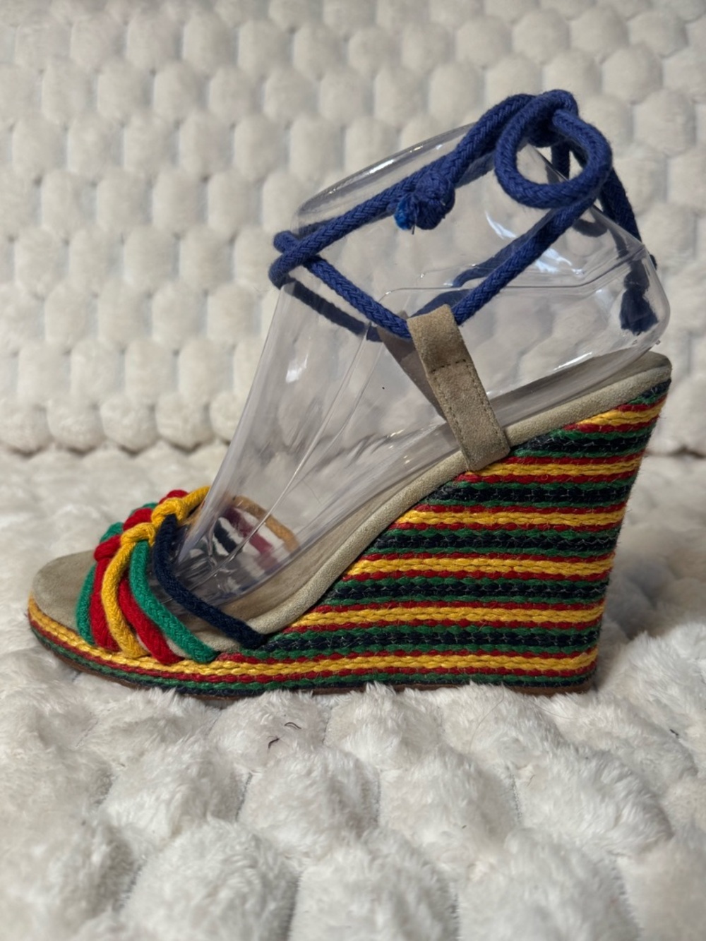 Marc Jacobs Ankle-Tie Block Heel Wedge Sandals